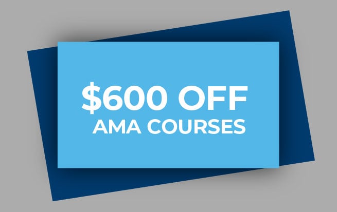 Save 600 OFF AMA SEMINARS*